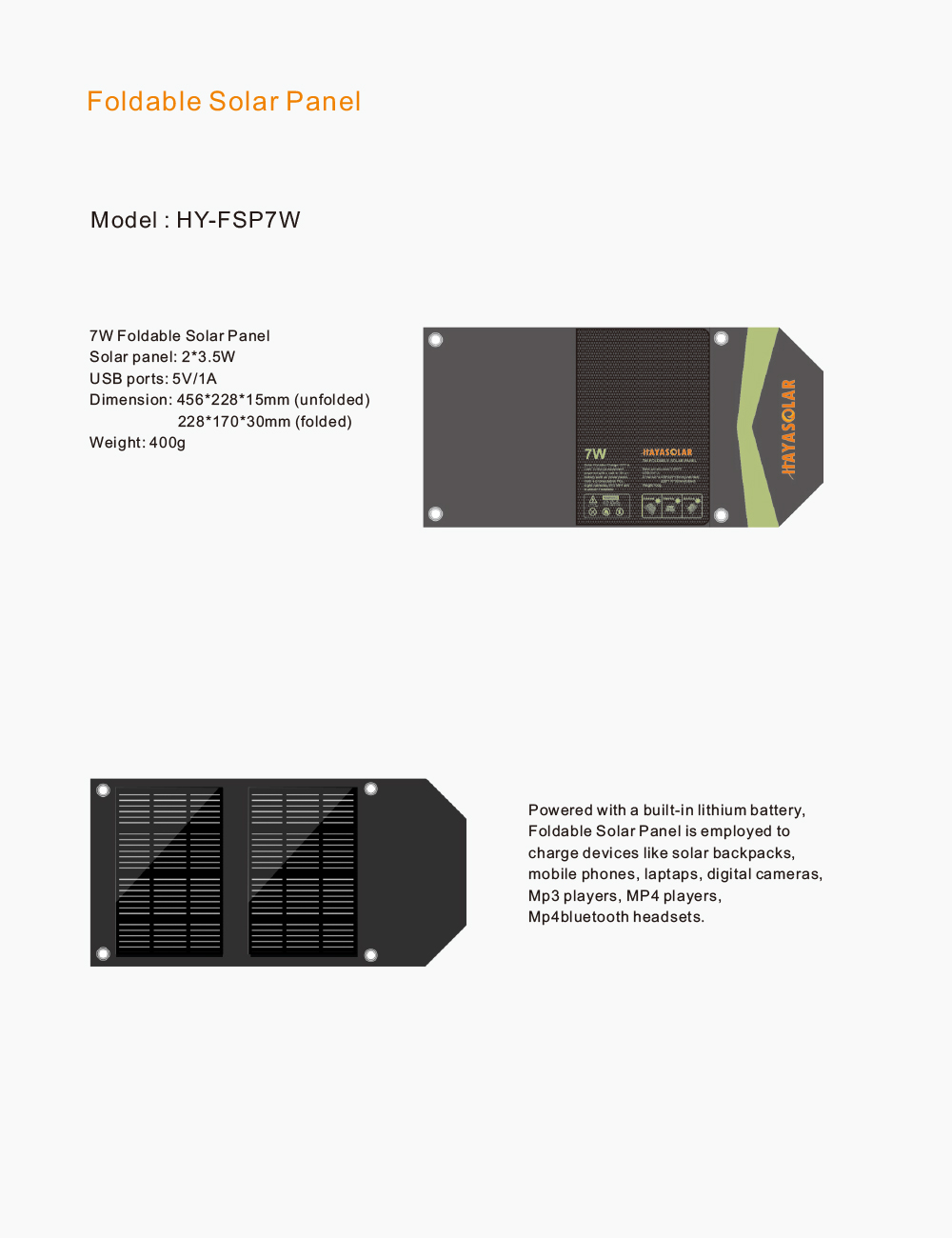 Foldable Solar Panel